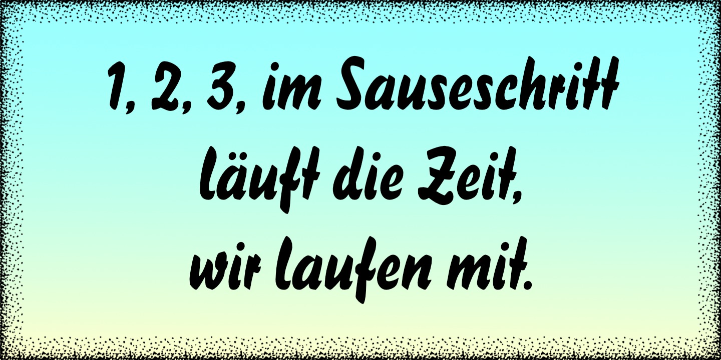 Beispiel einer RMU Bison-Schriftart #3